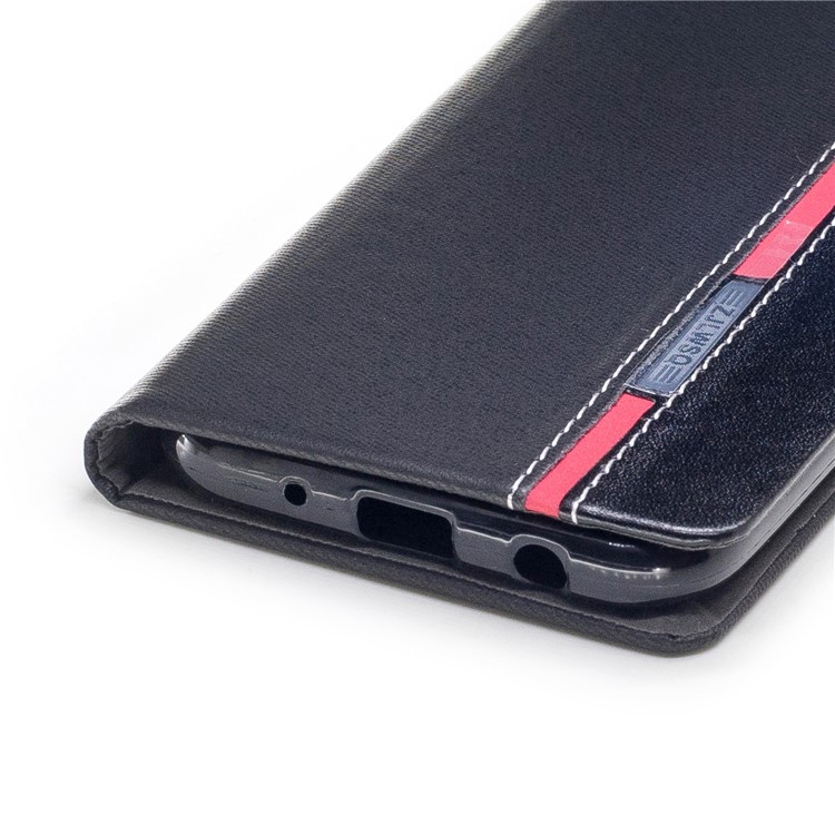 Contrast Color Leather Card Holder Phone Case with Stand for Samsung Galaxy J5 (2017) EU / Asia Version - Black-5