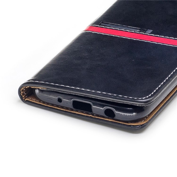 Elegant Series Leather Wallet Stand Flip Case with Strap for Samsung Galaxy J7 (2017) EU Version - Black-5