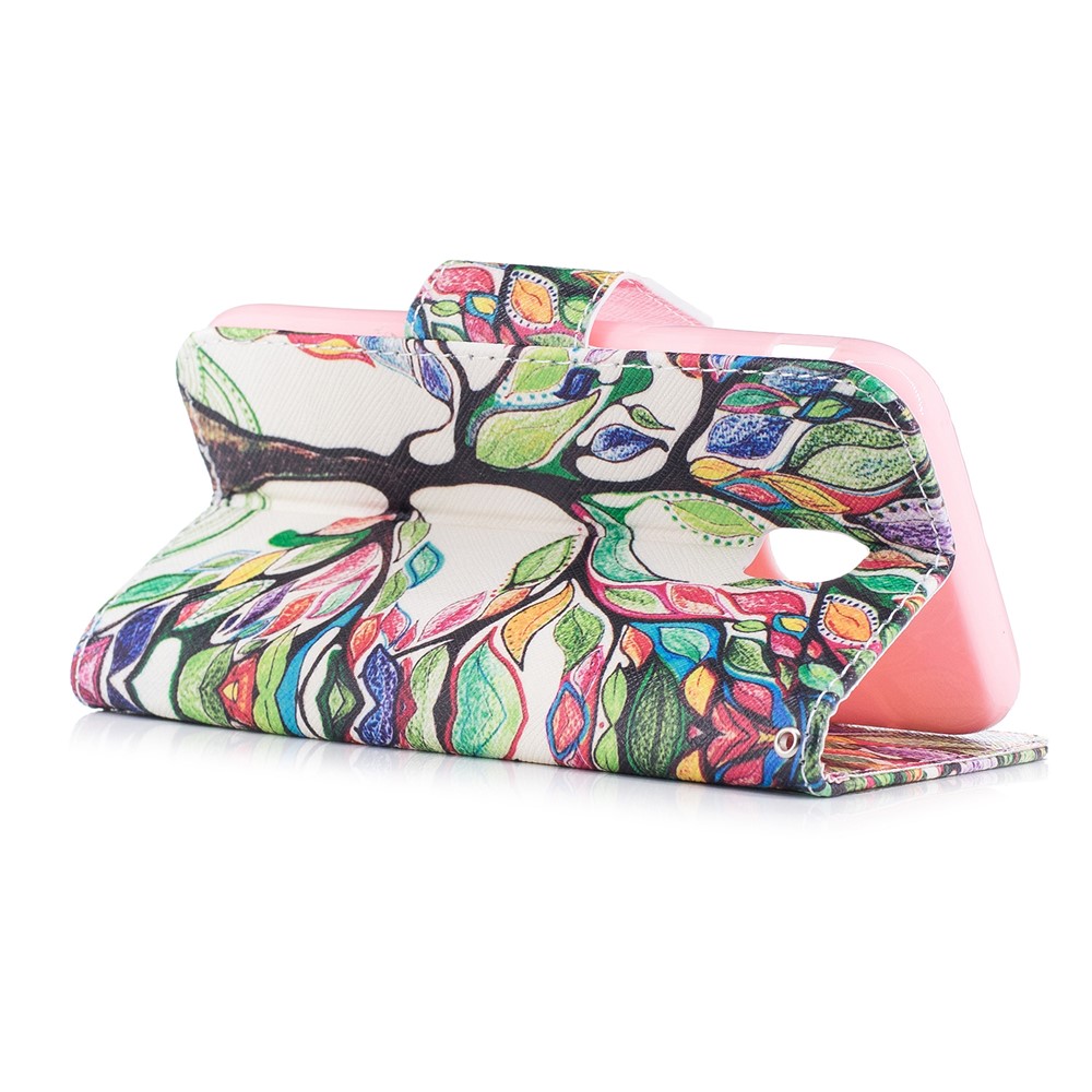 Pattern Printing Wallet Leather Stand Cell Phone Casing for Samsung Galaxy J7 (2017) J730 EU Version - Colorful Flowers-4