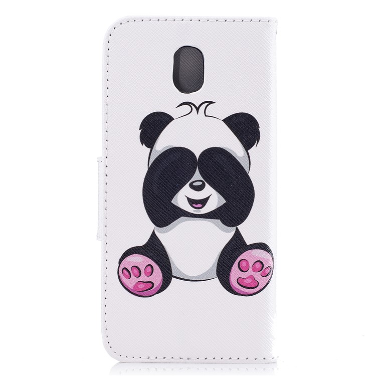 Pattern Printing Magnetic Leather Wallet Phone Casing with Stand for Samsung Galaxy J5 (2017) EU Version - Panda-3