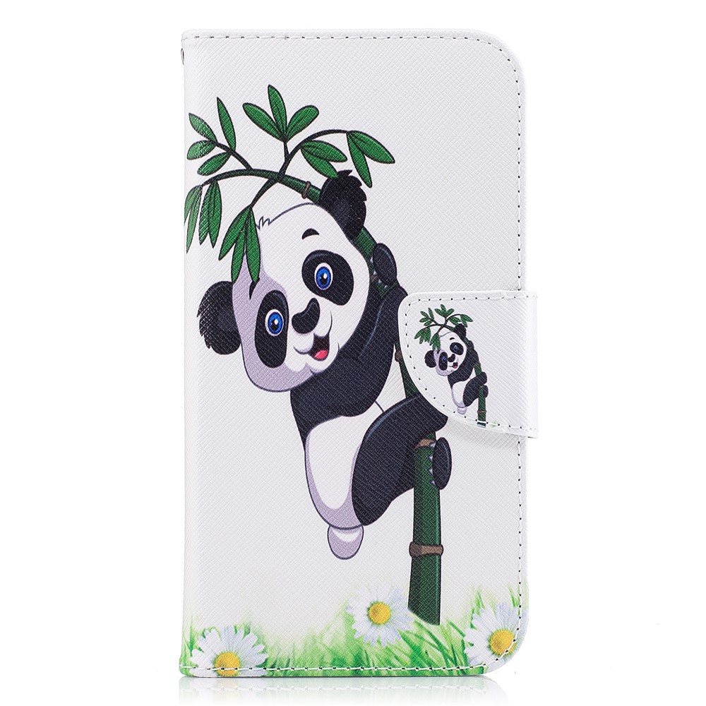 Pattern Printing Wallet Stand Leather Casing Cover for Samsung Galaxy J7 (2017) EU Version - Lovely Panda-2