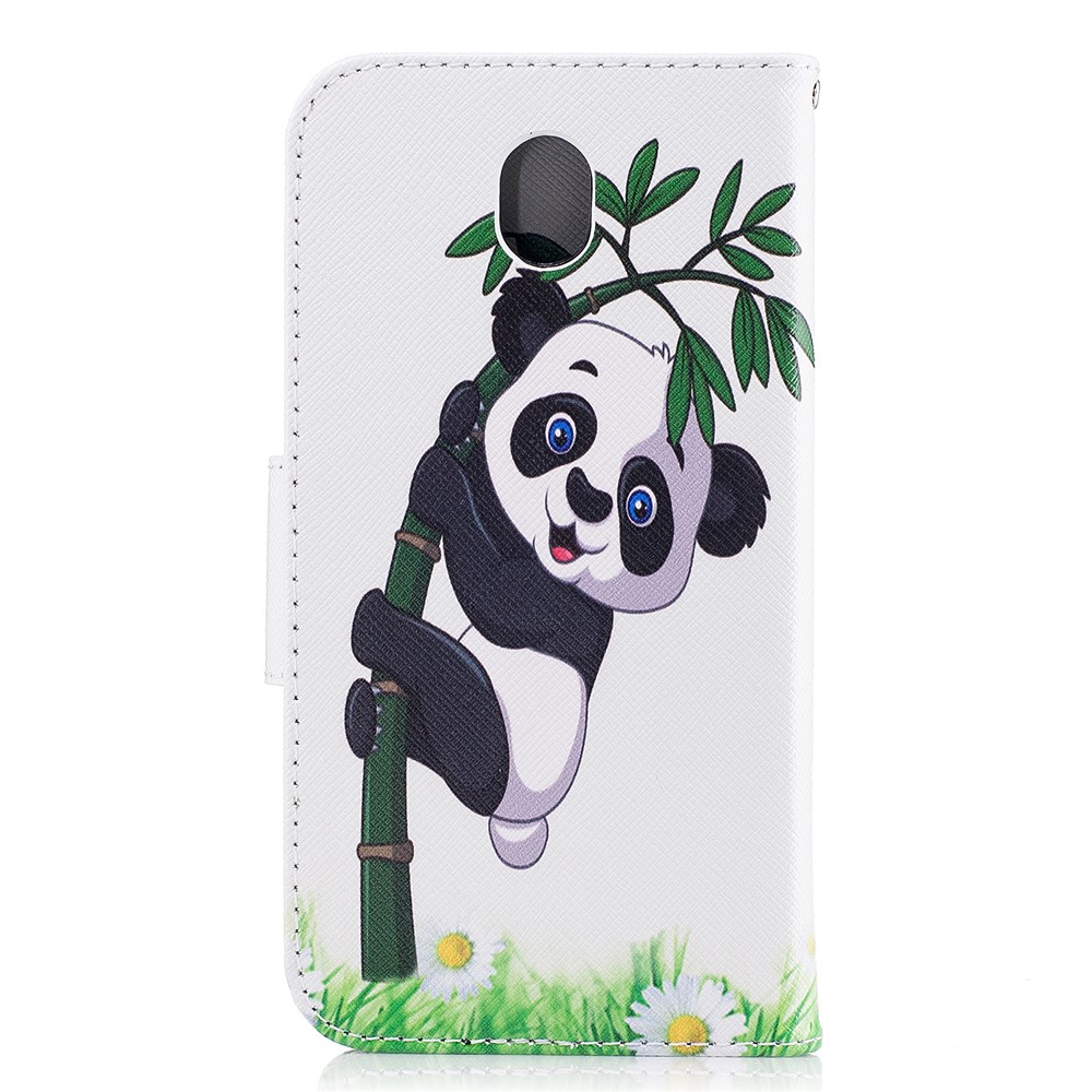 Pattern Printing Wallet Stand Leather Casing Cover for Samsung Galaxy J7 (2017) EU Version - Lovely Panda-3