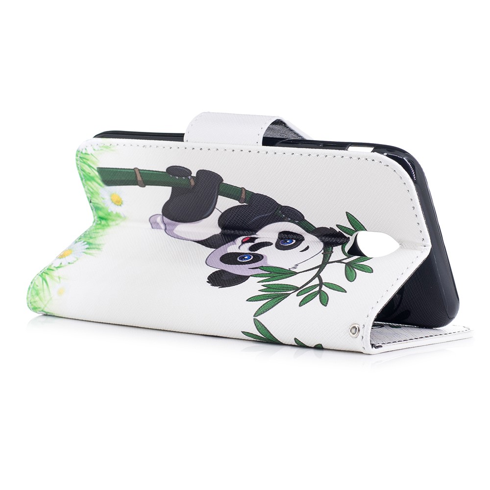 Pattern Printing Wallet Stand Leather Casing Cover for Samsung Galaxy J7 (2017) EU Version - Lovely Panda-4