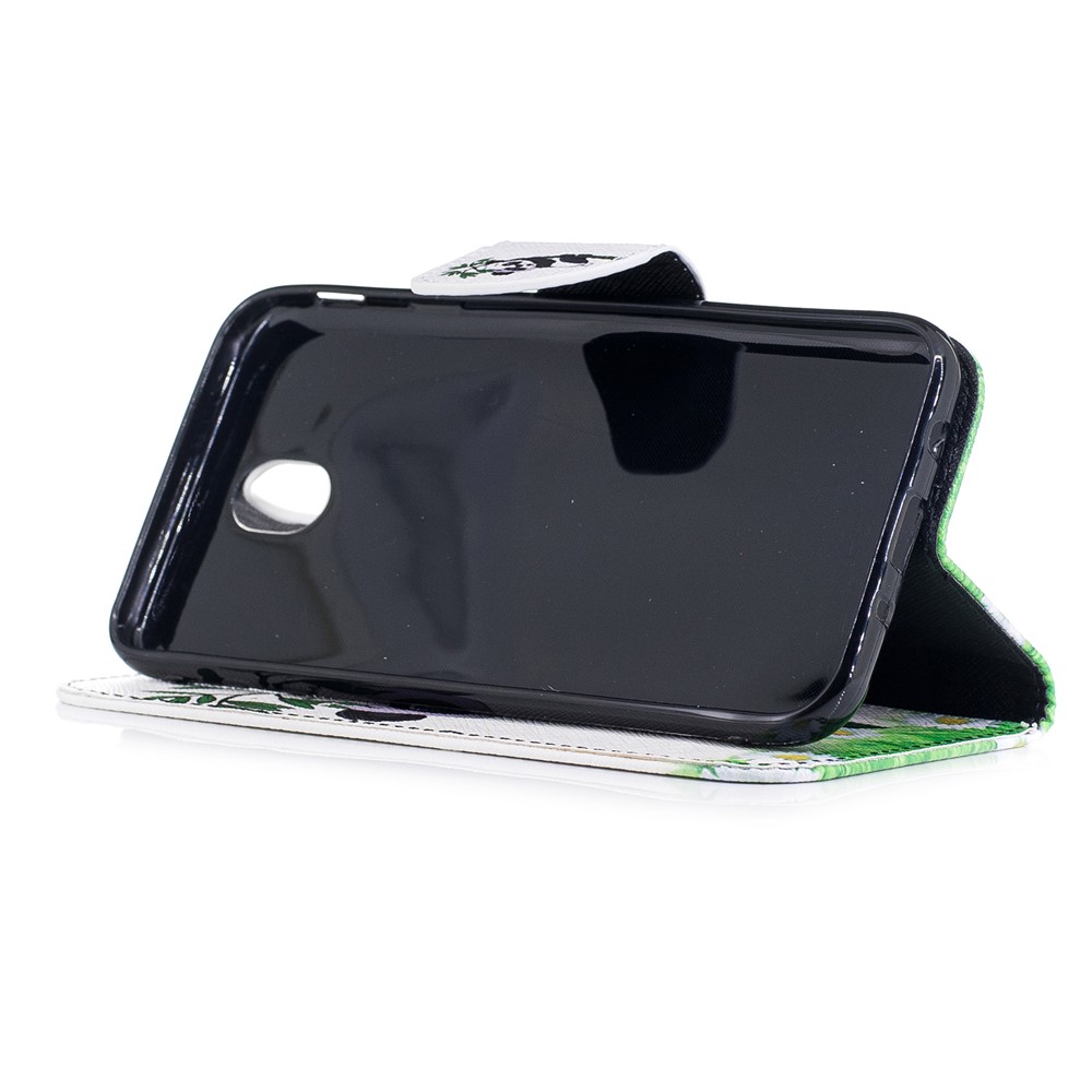 Pattern Printing Wallet Stand Leather Casing Cover for Samsung Galaxy J7 (2017) EU Version - Lovely Panda-5