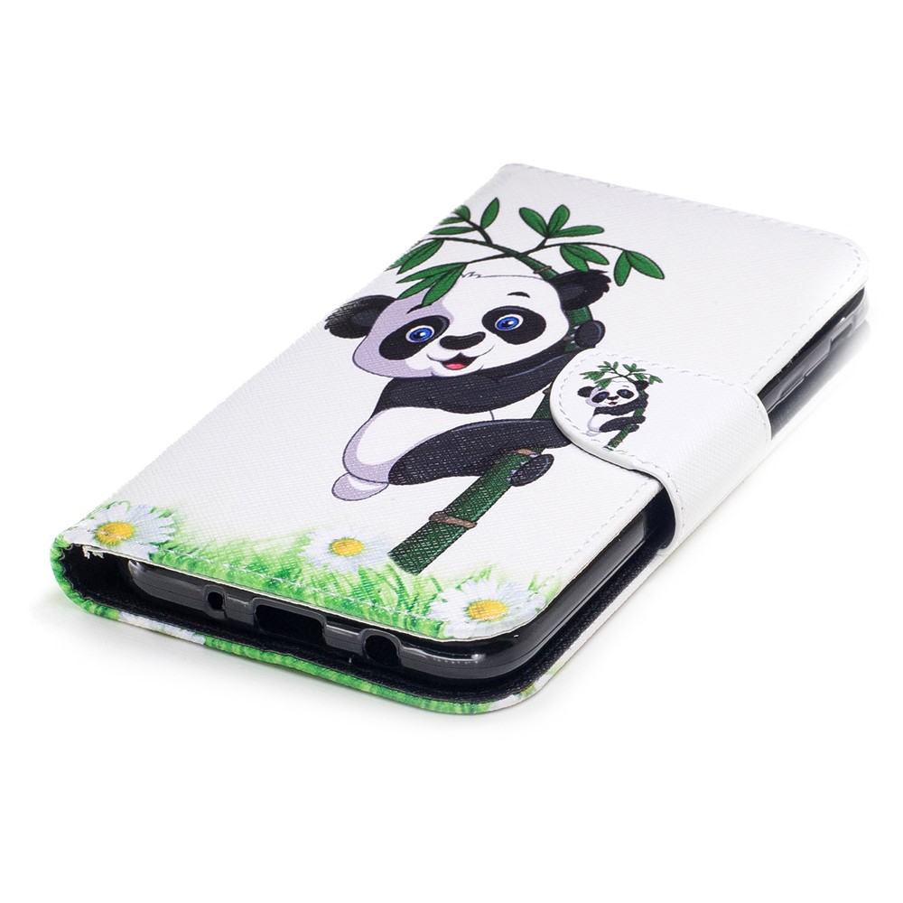 Pattern Printing Wallet Stand Leather Casing Cover for Samsung Galaxy J7 (2017) EU Version - Lovely Panda-6
