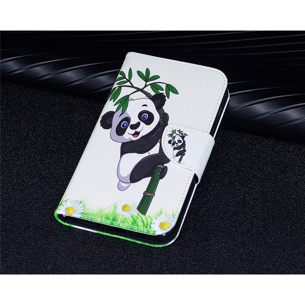 Pattern Printing Wallet Stand Leather Casing Cover for Samsung Galaxy J7 (2017) EU Version - Lovely Panda-9