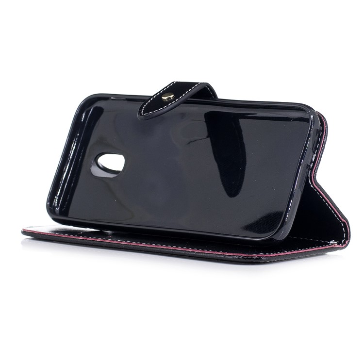 Crocodile Texture Wallet PU Leather Stand Case with Card Slots for Samsung Galaxy J3 (2017) EU Version - Black-5
