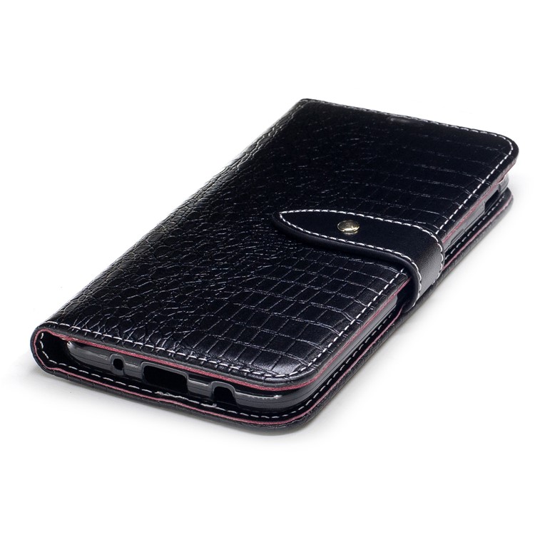 For Samsung Galaxy J5 (2017) J530 EU Version Crocodile Texture PU Leather Wallet Stand Mobile Phone Cover - Black-6
