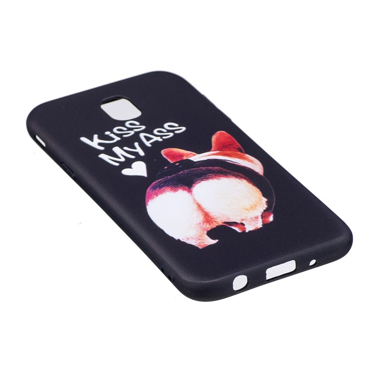 Soft Embossed Pattern Printing TPU Protective Case for Samsung Galaxy J5 (2017) EU Version - Kiss My Ass-3
