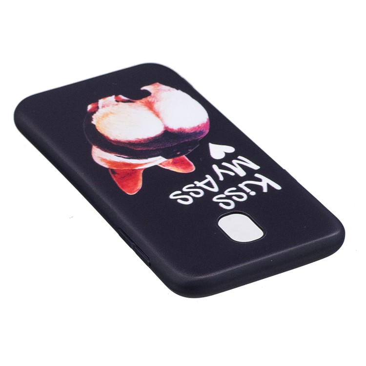 Soft Embossed Pattern Printing TPU Protective Case for Samsung Galaxy J5 (2017) EU Version - Kiss My Ass-4