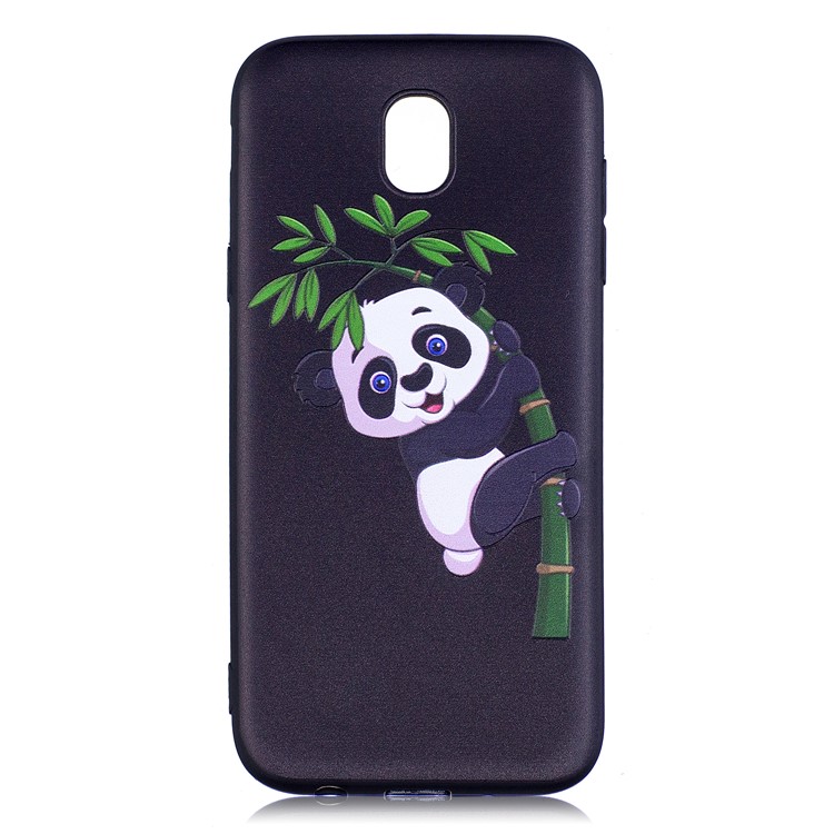 Impressão De Padrão Em Relevo Suave Capa De Telefone Celular TPU Para Samsung Galaxy J5 (2017) Versão Da UE - Panda Em Bambu-2