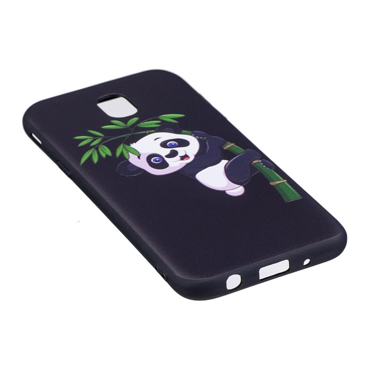 Impressão De Padrão Em Relevo Suave Capa De Telefone Celular TPU Para Samsung Galaxy J5 (2017) Versão Da UE - Panda Em Bambu-3