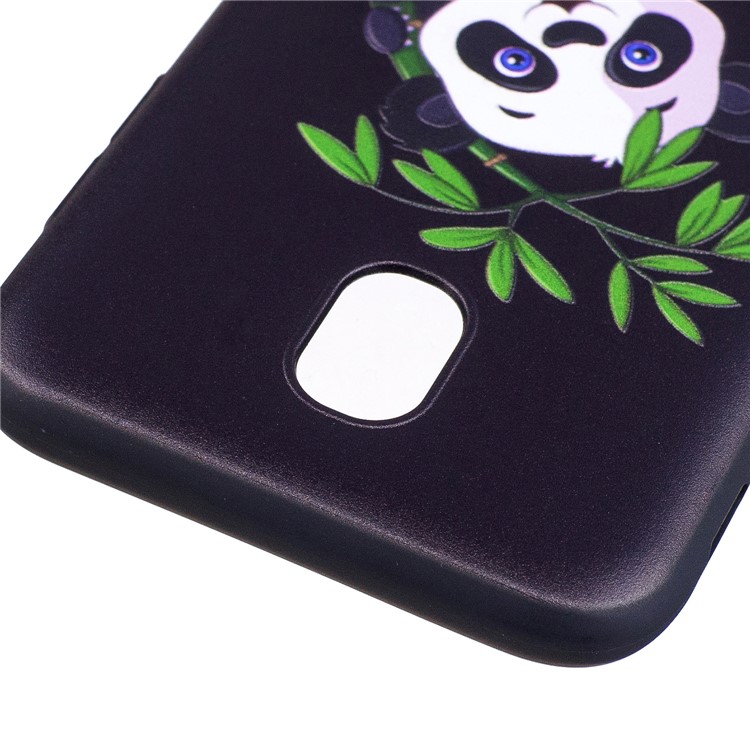 Impressão De Padrão Em Relevo Suave Capa De Telefone Celular TPU Para Samsung Galaxy J5 (2017) Versão Da UE - Panda Em Bambu-6