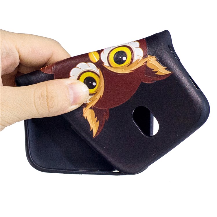 Soft Embossed Pattern Printing TPU Protective Case for Samsung Galaxy J7 (2017) EU Version - Owl-5