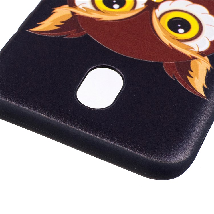 Soft Embossed Pattern Printing TPU Protective Case for Samsung Galaxy J7 (2017) EU Version - Owl-6