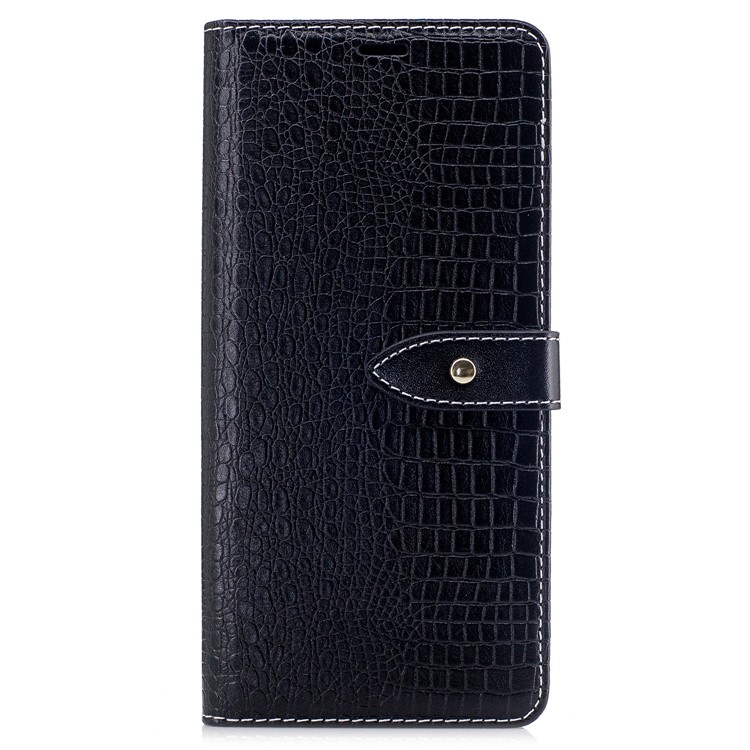 Crocodile Texture PU Leather Wallet Phone Cover with Stand for Samsung Galaxy Note 8 - Black-2
