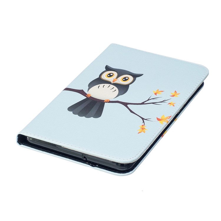 Pattern Printing Leather Wallet Flip Stand Shell for Samsung Galaxy Tab A 7.0 T280 T285 - Adorable Owl-6