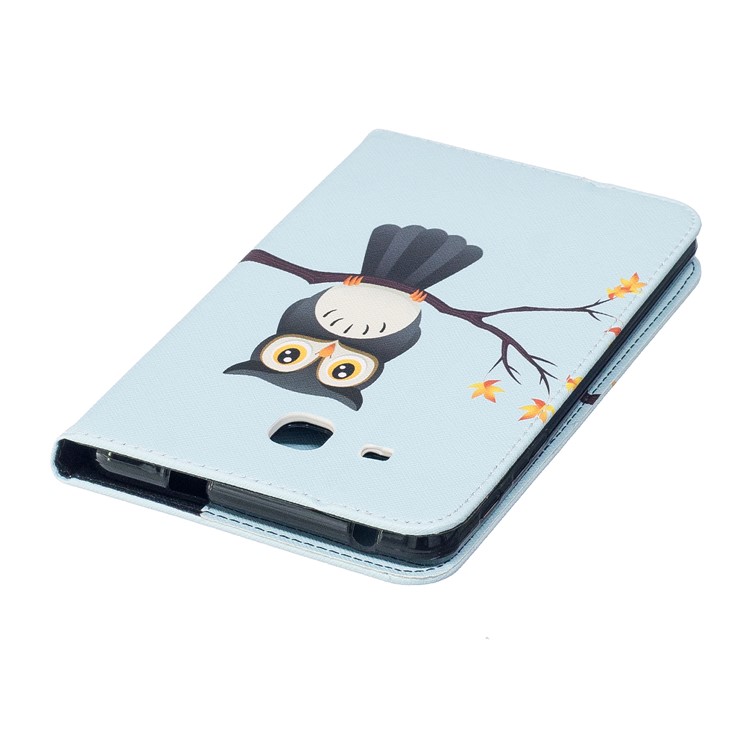 Pattern Printing Leather Wallet Flip Stand Shell for Samsung Galaxy Tab A 7.0 T280 T285 - Adorable Owl-7