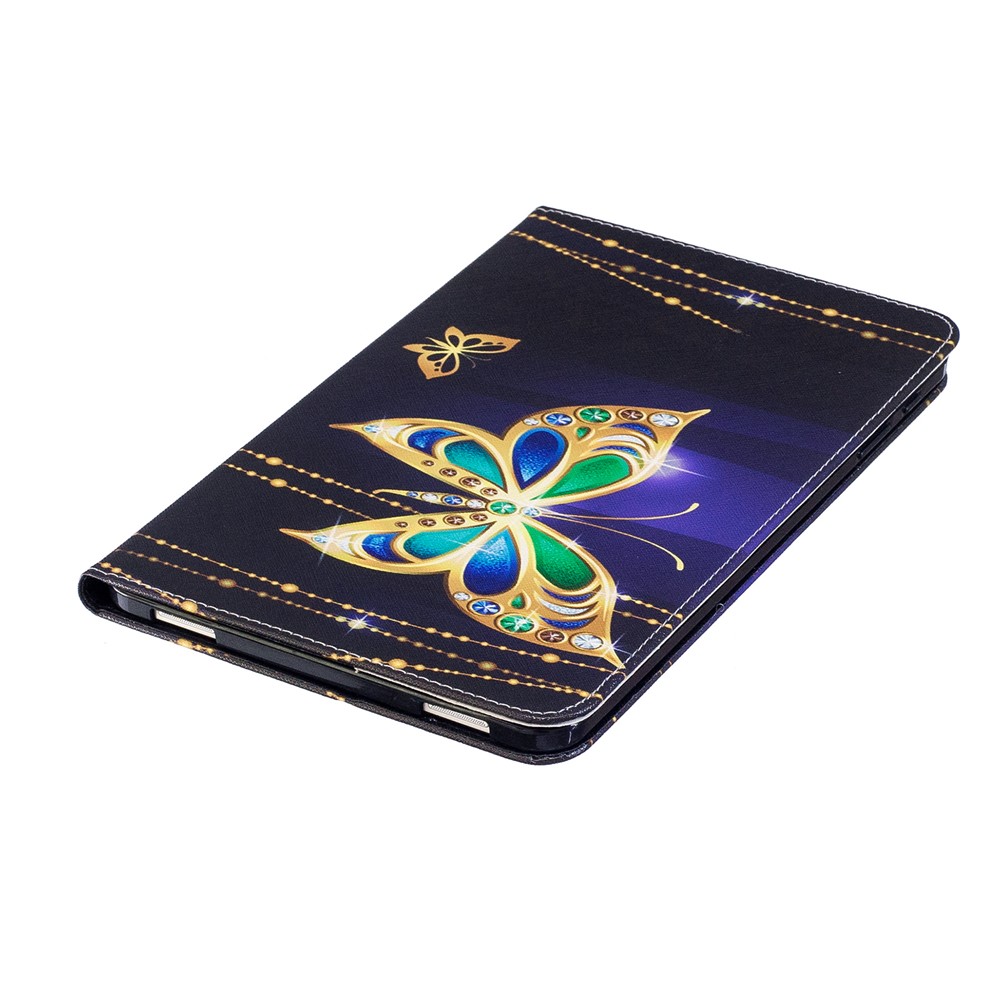 Pattern Printing Leather Wallet Flip Case para Samsung Galaxy Tab A 10.1 (2016) T580 T585 - Linda borboleta-6