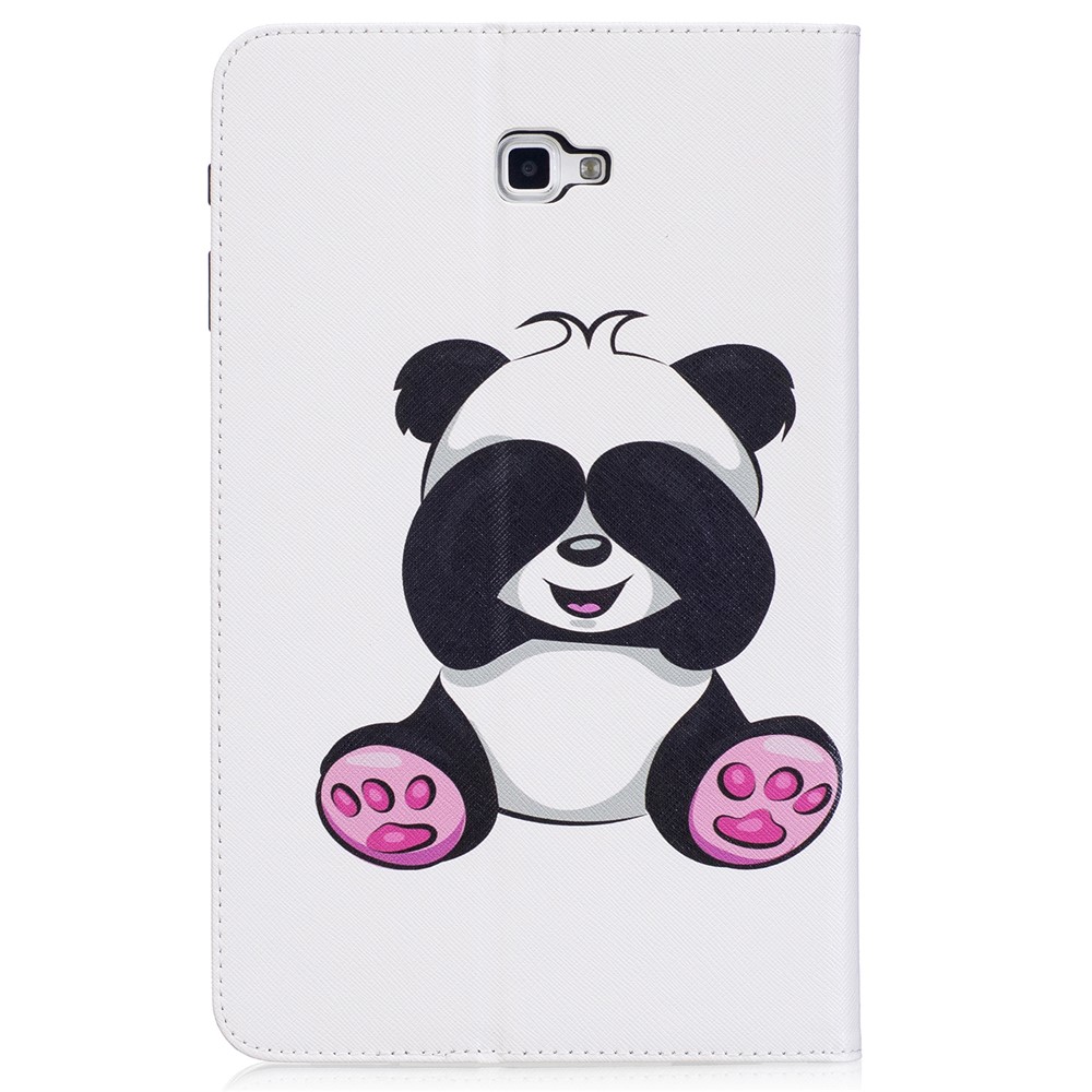 Patrón De La Impresión De La Cubierta Flip Billetera De Cuero Para Samsung Galaxy Tab A 10.1 (2016) T580 T585 - Lindo Panda-3