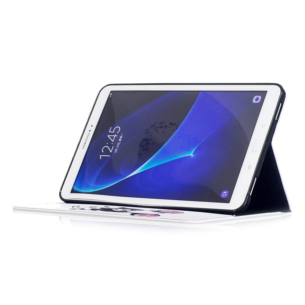 Patrón De La Impresión De La Cubierta Flip Billetera De Cuero Para Samsung Galaxy Tab A 10.1 (2016) T580 T585 - Lindo Panda-5