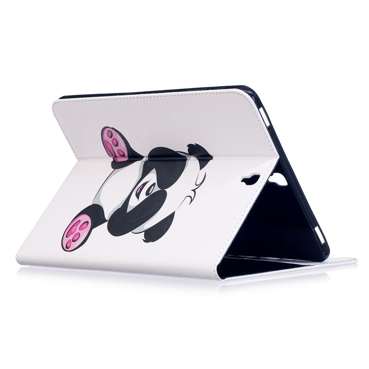 Pattern Printing Leather Wallet Case for Samsung Galaxy Tab S3 9.7 T820 T825 - Cute Panda-4