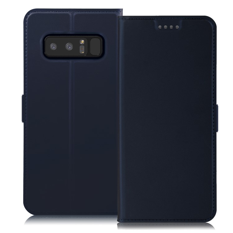 

Folding Magnetic Stand PU Leather Mobile Phone Case with Card Slot for Samsung Galaxy Note 8 - Dark Blue, Galaxy Note 8