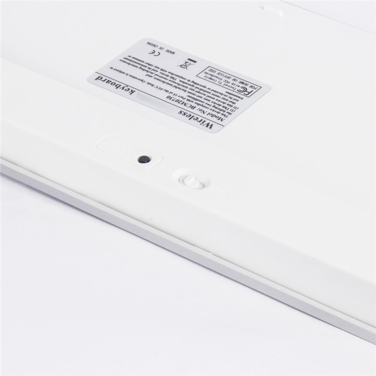 Wireless Bluetooth 3.0 Keyboard Appk78 for iPhone iPad Samsung Smartphone Tablet Laptop - White-12