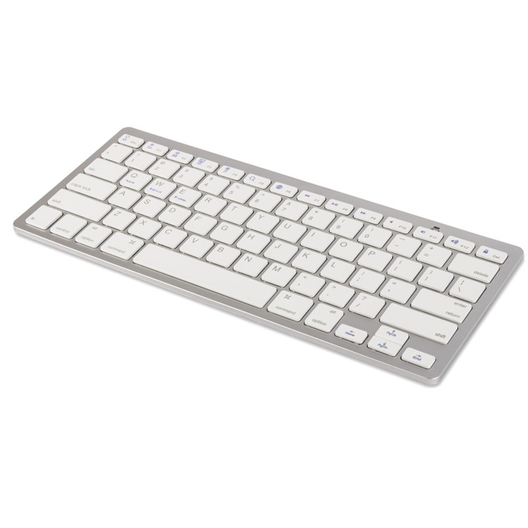 Wireless Bluetooth 3.0 Keyboard Appk78 for iPhone iPad Samsung Smartphone Tablet Laptop - White-2