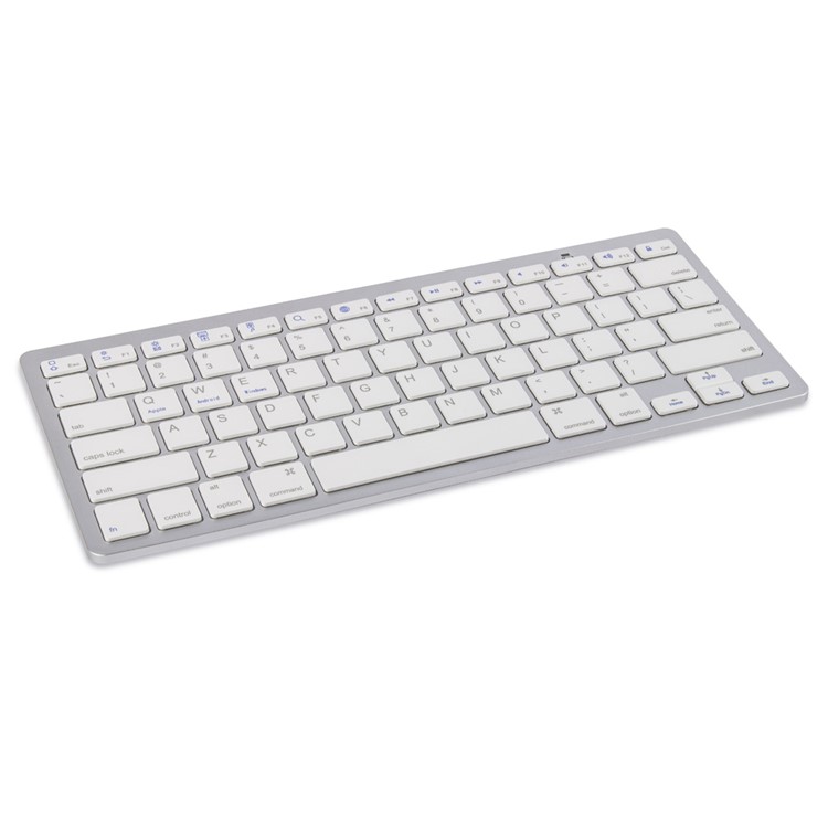 Wireless Bluetooth 3.0 Keyboard Appk78 for iPhone iPad Samsung Smartphone Tablet Laptop - White-4