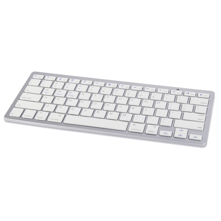 Wireless Bluetooth 3.0 Keyboard Appk78 for iPhone iPad Samsung Smartphone Tablet Laptop - White-5