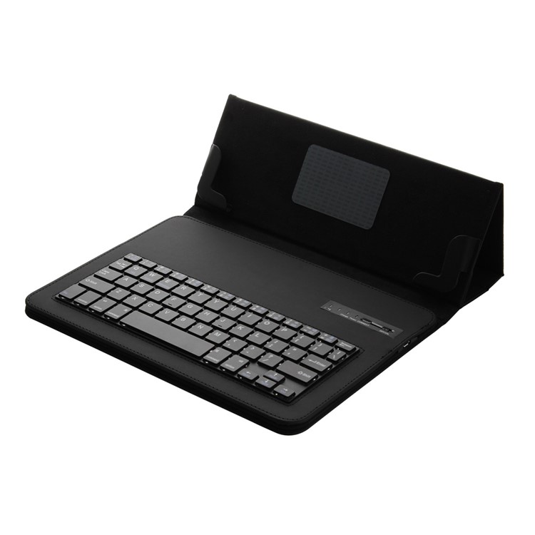Universal Bluetooth Keyboard Leather Stand Case for 9-10.1 inch Tablet PC - Black-11