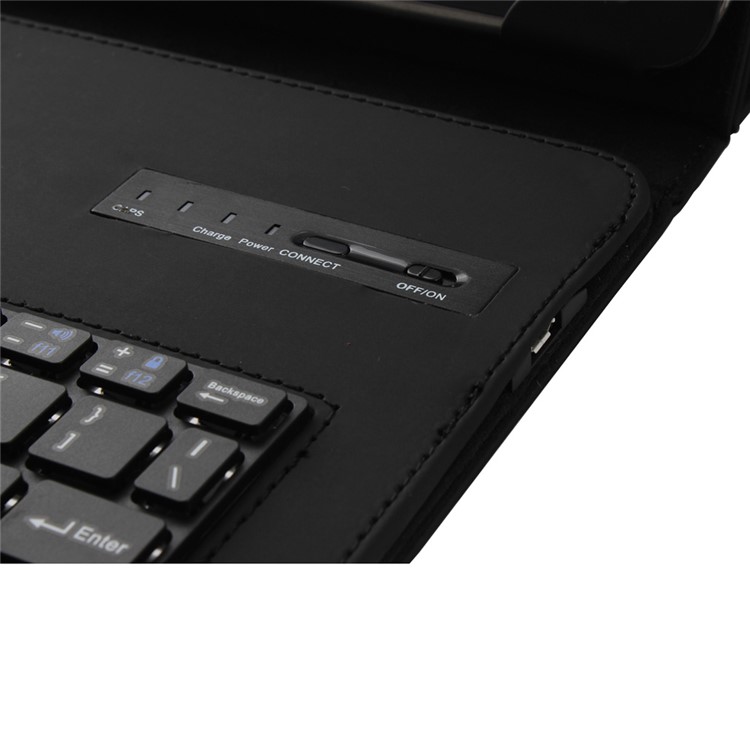Universal Bluetooth Keyboard Leather Stand Case for 9-10.1 inch Tablet PC - Black-7