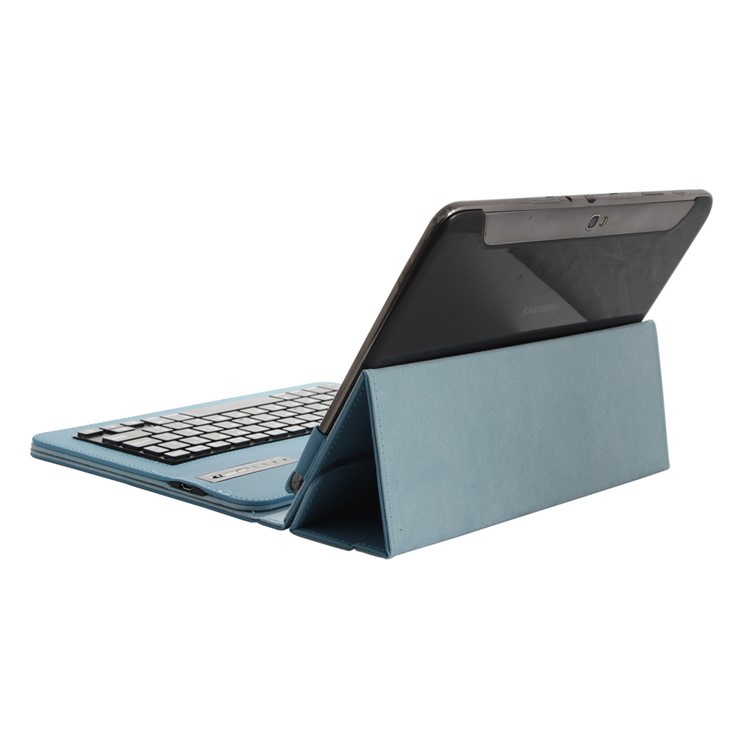 Suporte de capa de couro universal para teclado Bluetooth para 9-10.1 inch Tablet PC - azul-6