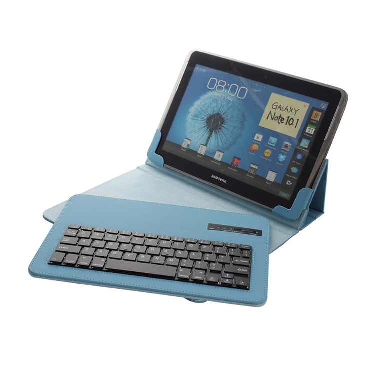 Suporte de capa de couro universal para teclado Bluetooth para 9-10.1 inch Tablet PC - azul-7