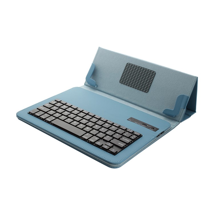 Suporte de capa de couro universal para teclado Bluetooth para 9-10.1 inch Tablet PC - azul-8