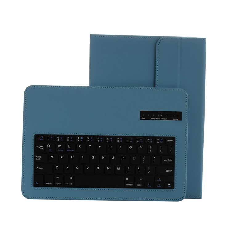 Suporte de capa de couro universal para teclado Bluetooth para 9-10.1 inch Tablet PC - azul-9
