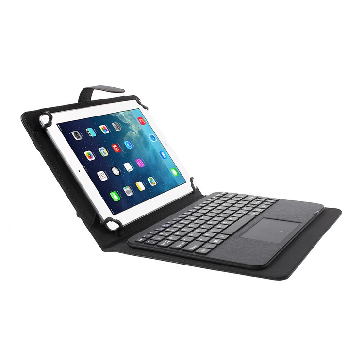 Bluetooth Keyboard with Leather Stand Case for iPad Air 2 / HTC Google Nexus 9, Size: 180-266mm - Black-1