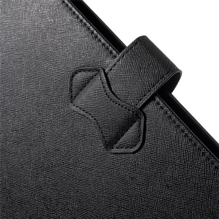 Bluetooth Keyboard with Leather Stand Case for iPad Air 2 / HTC Google Nexus 9, Size: 180-266mm - Black-13