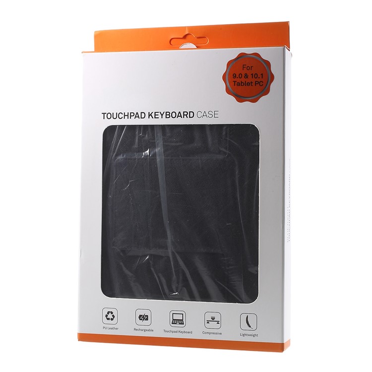 Bluetooth Keyboard with Leather Stand Case for iPad Air 2 / HTC Google Nexus 9, Size: 180-266mm - Black-18