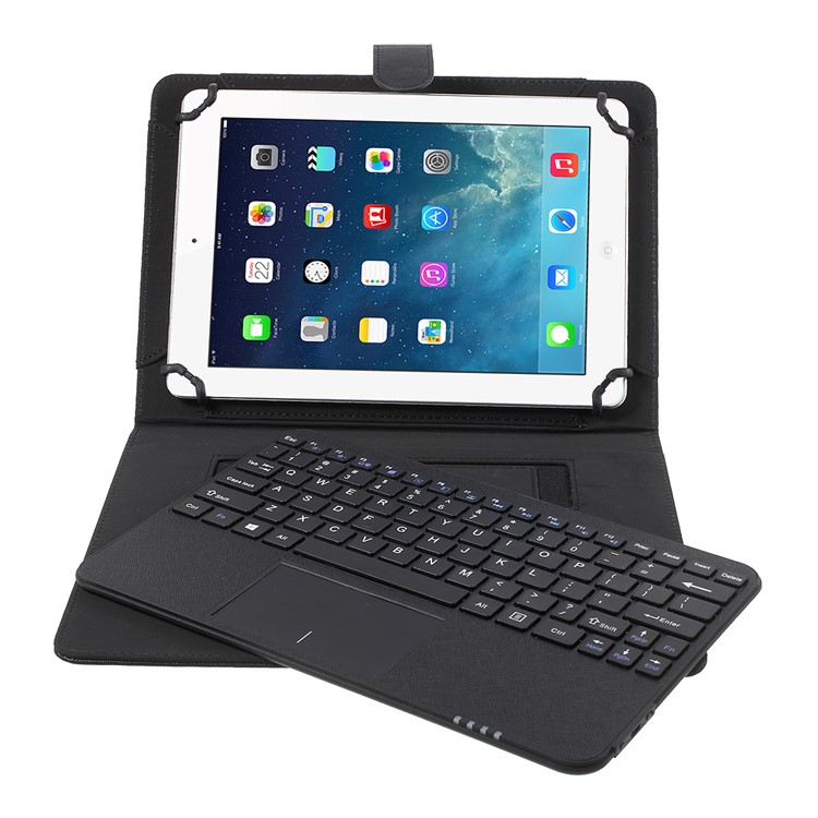 Bluetooth Keyboard with Leather Stand Case for iPad Air 2 / HTC Google Nexus 9, Size: 180-266mm - Black-4