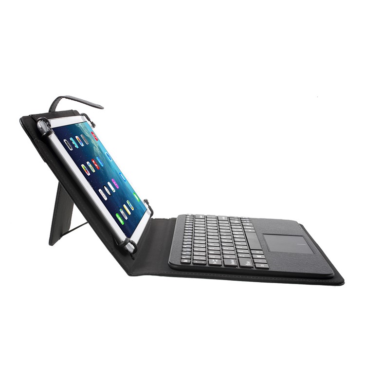 Bluetooth Keyboard with Leather Stand Case for iPad Air 2 / HTC Google Nexus 9, Size: 180-266mm - Black-6