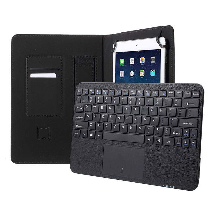 Bluetooth Keyboard with Leather Stand Case for iPad Air 2 / HTC Google Nexus 9, Size: 180-266mm - Black-8
