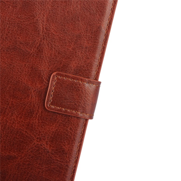 Crazy Horse Flip Funda de cuero para Sony Xperia Z5 Compact - marrón-5