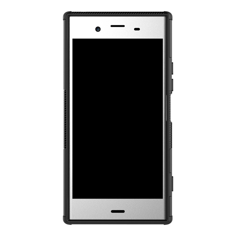 Tyre Pattern 2-in-1 TPU + PC Hybrid Mobile Protective Cover for Sony Xperia XZ1 - Black-10