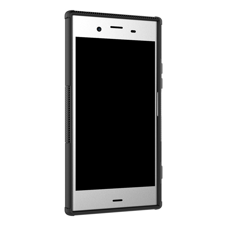 Tyre Pattern 2-in-1 TPU + PC Hybrid Mobile Protective Cover for Sony Xperia XZ1 - Black-9