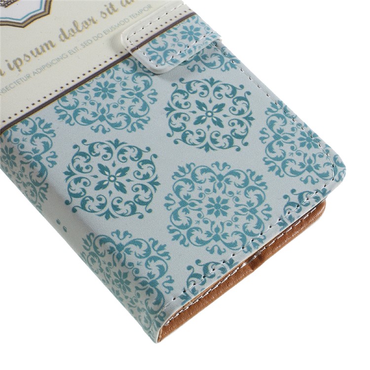 Pattern Printing Magnetic Leather Stand Case for Sony Xperia XZ1 Compact - Damask Flower-7