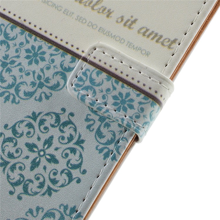 Pattern Printing Magnetic Leather Stand Case for Sony Xperia XZ1 Compact - Damask Flower-9
