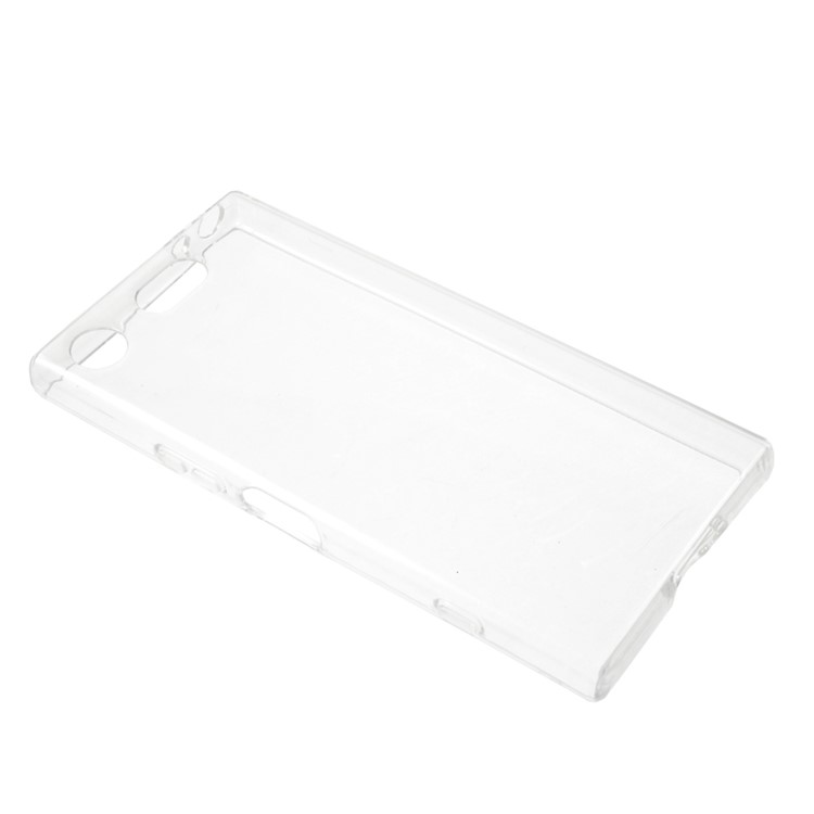 Para la Caja de TPU Suave Compacta de Sony Xperia XZ1 Clear Soft Con el Interior Sin Deslizamiento - Transparente-5