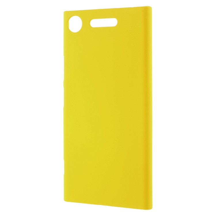 For Sony Xperia XZ1 Rubberized PC Hard Phone Shell - Yellow-2